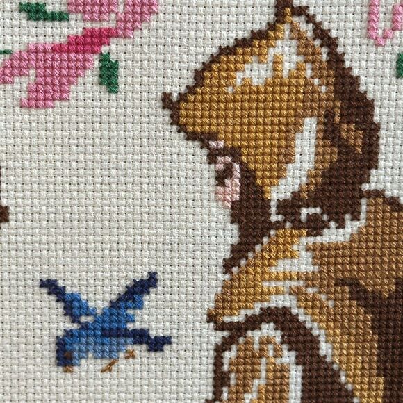 Vintage Cross Stitch Prayer of St. Francis Wall Religious Decor Framed No Glass - Picture 8 of 17